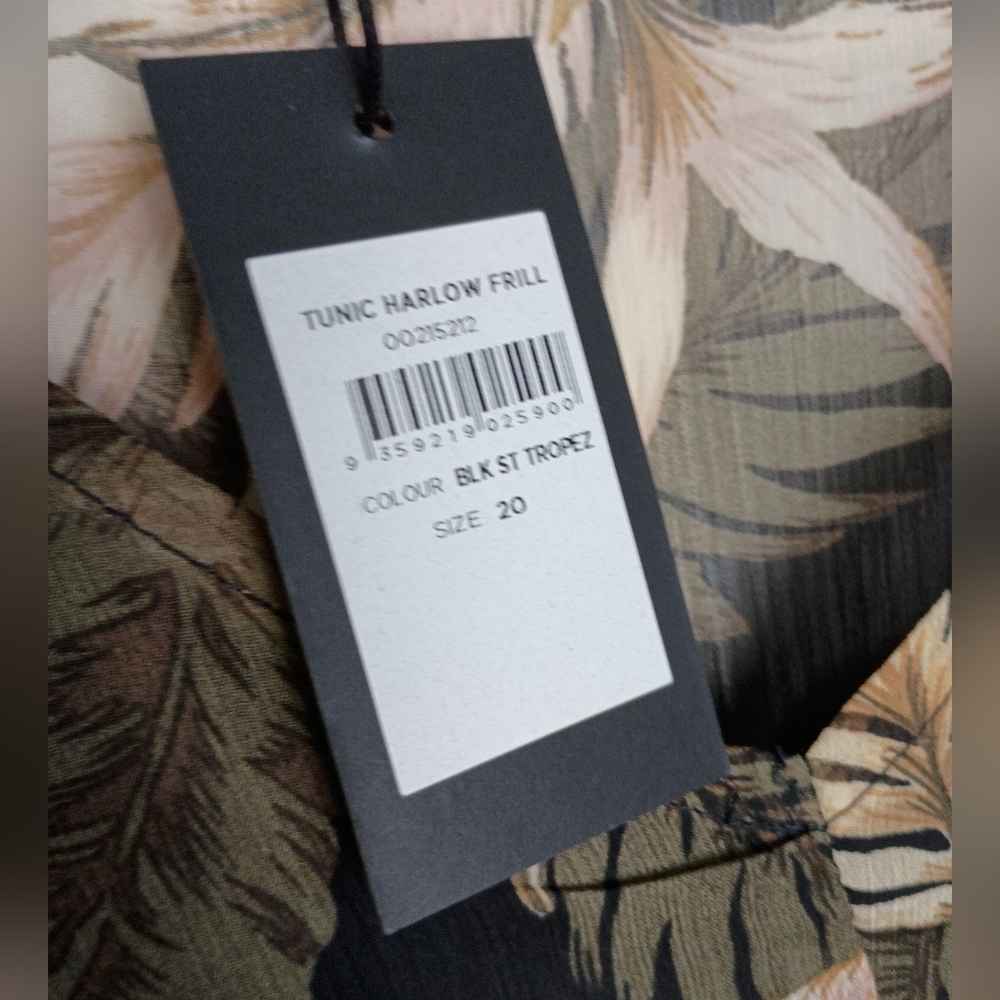 NWT BOHO FEATHER TUNIC TOP 🪶 BY ARNA YORK - Picture 6 of 8
